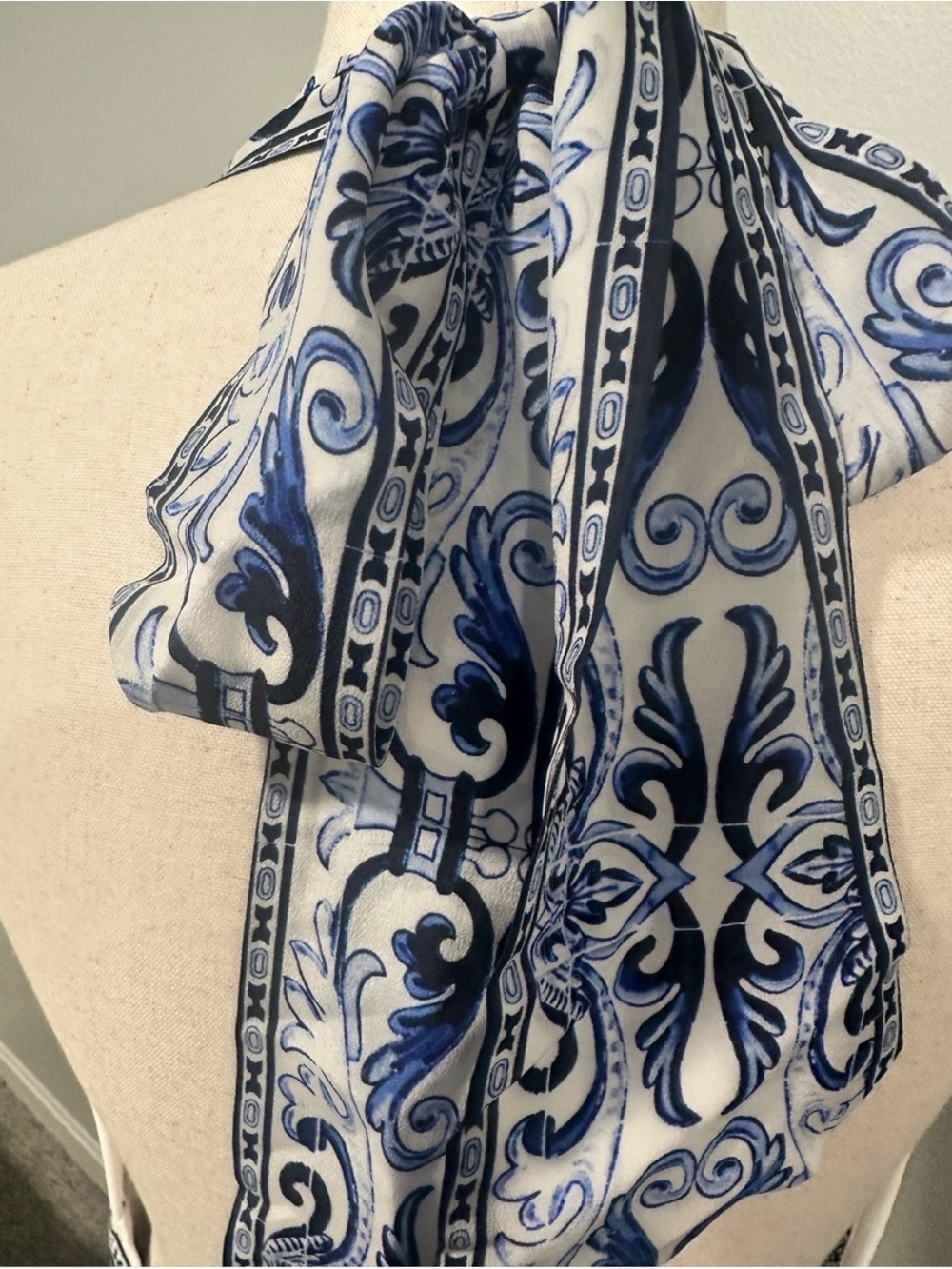 Camilla Halter Knit Dress with Silk Tie - Picture 6 of 9